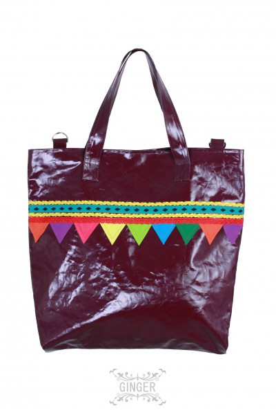 Shopping bag, Grösse: M / Lila